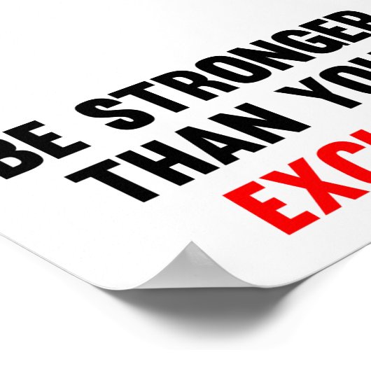 Sterker dan je overschrijvingen poster (Hoek)