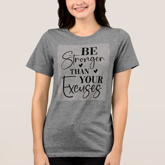 Sterker dan je overschrijvingen Tri-Blend shirt (Voorkant)