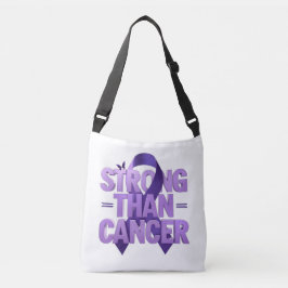 Sterker Dan Kanker Boodschappentas | Kankerbewustz Crossbody Tas