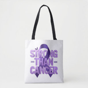 Sterker Dan Kanker Boodschappentas   Kankerbewustz Tote Bag