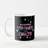 Sterker dan kanker | Cancer Survivor Custom Co Koffiemok (Links)