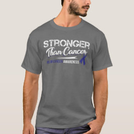 Sterker dan kanker/Colon Cancer Awareness T-shirt