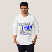 Sterker dan kanker - Colon Cancer T-shirt (Voorkant volledig)