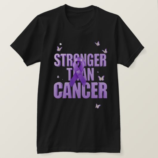 *Sterker Dan Kanker Inspirerend T-Shirt – Hoop (Design voorkant)