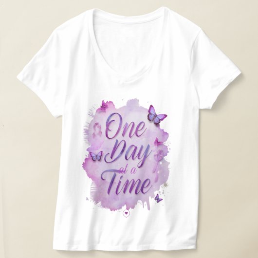 Sterker Dan Kanker Inspirerende T-Shirt – Hoop  (Laagn)