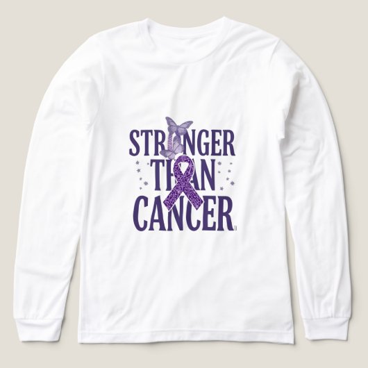 Sterker dan kanker Inspirerende Tri-Blend T-shirt (Voorkant)