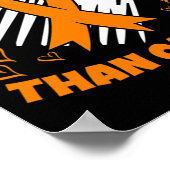 Sterker dan kanker Leukemie Bewustzijn van het har Poster (Hoek)