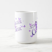 Sterker dan kanker mok | Kankerbewustzijn koffie (Center)