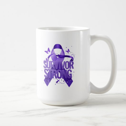 Sterker dan kanker mok | Kankerbewustzijn koffie (Rechts)
