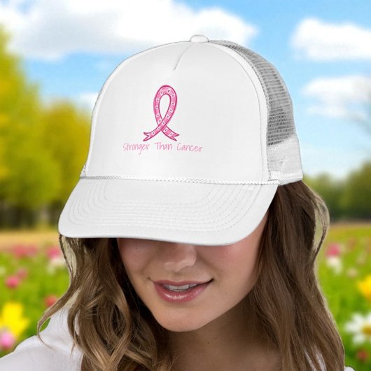 Sterker Dan Kanker Roze Lint Steun Cadeau Trucker Pet