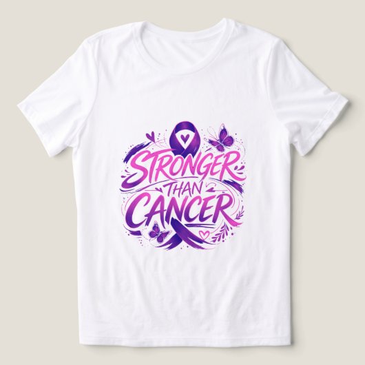 Sterker Dan Kanker T-Shirt (Design voorkant)