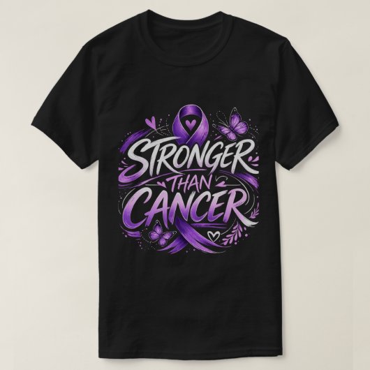 Sterker Dan Kanker T-Shirt (Design voorkant)