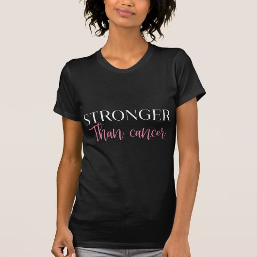 Sterker dan kanker t-shirt (Voorkant)