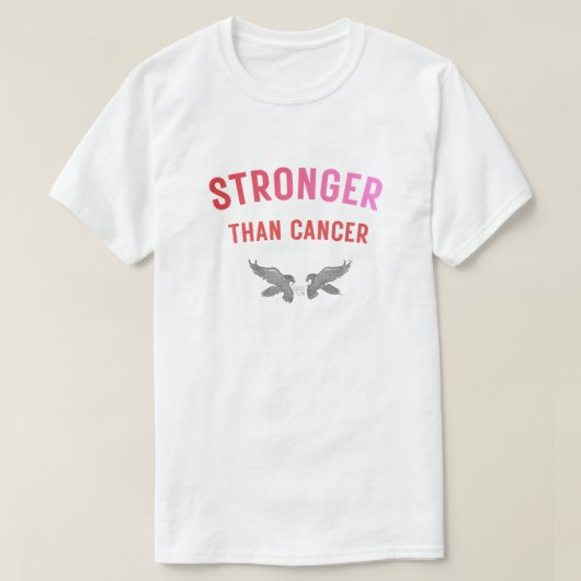 Sterker Dan Kanker T-shirt – Dappere Awaremess War (Design voorkant)