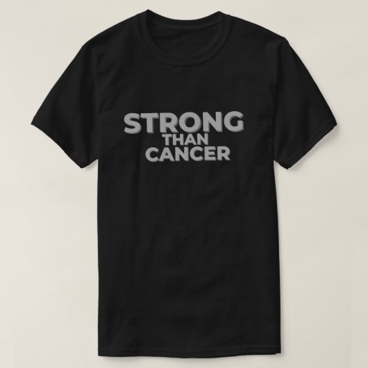 Sterker Dan Kanker T-shirt – Inspirerende bewustwo (Design voorkant)
