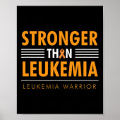Sterker dan leukemie - Bewustzijnslint Poster (Voorkant)