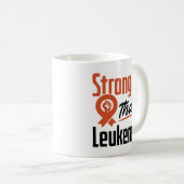 Sterker dan leukemie overlevende van bloedkanker koffiemok (Voorkant rechts)
