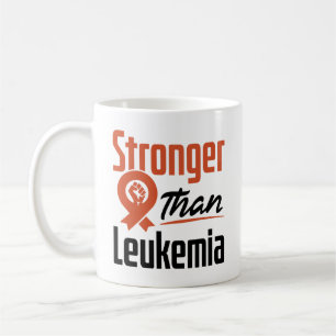 Sterker dan leukemie overlevende van bloedkanker koffiemok