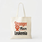 Sterker dan leukemie overlevende van bloedkanker tote bag (Voorkant)