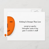 Sterker dan liefde - stuur een glimlach - grappig  briefkaart (Voorkant / Achterkant)