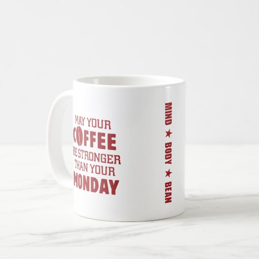 Sterker dan maandag koffiemok (Voorkant links)