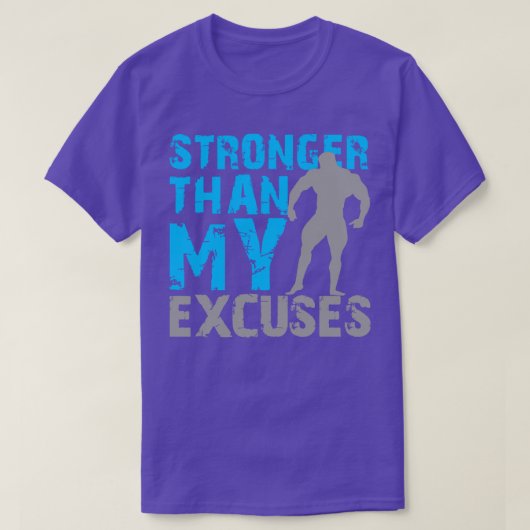 Sterker dan mijn excuses t-shirt (Design voorkant)