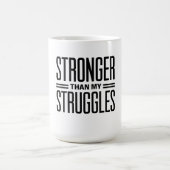 Sterker dan mijn strijd koffiemok (Center)