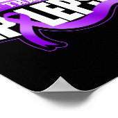 Sterker dan pilepsy Awareness Ribbon Poster (Hoek)