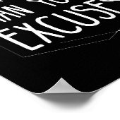 Sterker dan smoesjes inspirerend quote white.pn poster (Hoek)