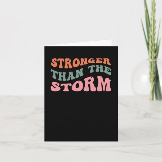 Sterker dan Storm Sticker Kaart (Voorkant)