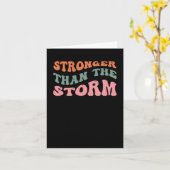 Sterker dan Storm Sticker Kaart (Gele Bloem)