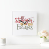 Sterker dan uw bovenmatige gym vierkante klok (Huis)