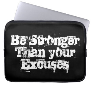 Sterker dan uw excuses laptophoes laptop sleeve