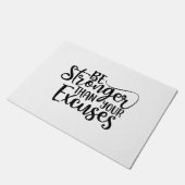 Sterker dan uw overtollige fitness deurmat (Schuin)