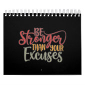 Sterker dan uw overtollige fitness kalender (Hoes)