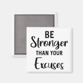 Sterker dan uw uitzonderingen // Inspirerend Magneet (Voorkant / Achterkant)