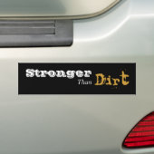 Sterker dan vuil bumpersticker (Op auto)