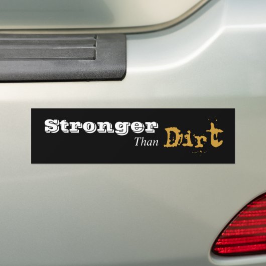 Sterker dan vuil bumpersticker (Op auto)