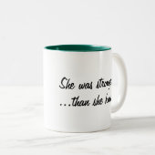 Sterker dan ze wist dat Ovariumkanker was Tweekleurige Koffiemok (Voorkant rechts)