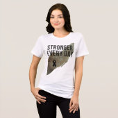 Sterker Elke Dag Dames T-shirt – Inspirerend S (Voorkant volledig)