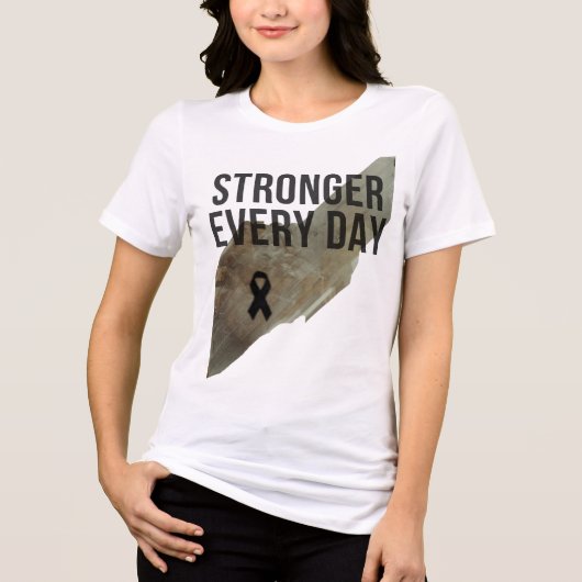 Sterker Elke Dag Dames T-shirt – Inspirerend S (Voorkant)