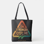 Sterker elke dag tote bag (Achterkant)