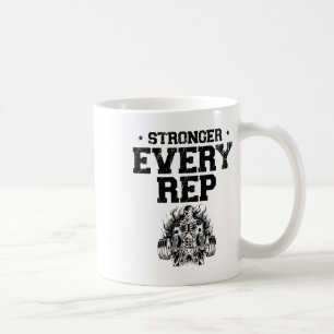 Sterker Elke Rep Gewichtheffer Bodybuilding Bodyb Koffiemok