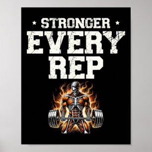Sterker Elke Rep Gewichtheffer Bodybuilding Bodyb Poster