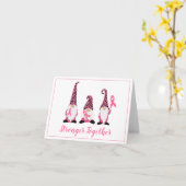 Sterker gecombineerd Breast Cancer Roze lint Kaart (Gele Bloem)