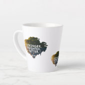 Sterker Helderder Beter 2026 | Serene Zwevend Latte Mok (Linkerhoek)