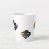 Sterker Helderder Beter 2026 | Serene Zwevend Latte Mok (Voorkant)