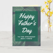 Sterker Man ik weet Happy Vaderdag Kaart (Gele Bloem)