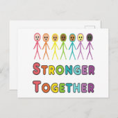 Sterker samen briefkaart (Voorkant / Achterkant)