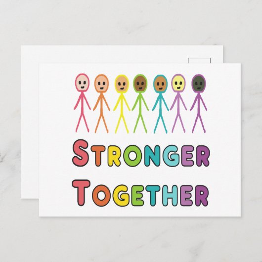 Sterker samen briefkaart (Voorkant / Achterkant)